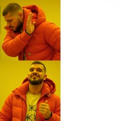 Drake hotline bling deepfake - @altryne Meme Template