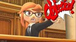 Meggy saying Objection! Meme Template