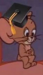 Grad Hat Jerry Meme Template