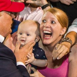 Trump scared baby Meme Template