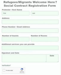 Social contract registration form Meme Template