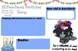 BDBS B-Day (DAY) Temp Meme Template