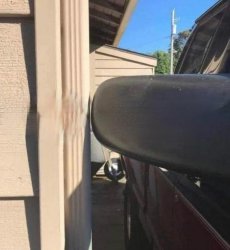 Car Mirror Close to Wall Meme Template