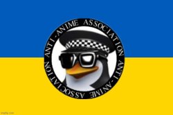 Ukrainian AAA flag Meme Template