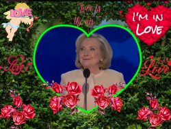 Hillary Heart Throb Meme Template