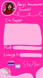 Avery’s Announcement Template by Mars Meme Template