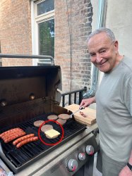 Chuck Schumer BBQ Meme Template