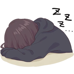 Menhera-chan sleeping Meme Template