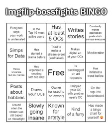 Imgflip-bossfights bingo Meme Template