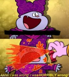 Chowder Pepper spray Meme Template