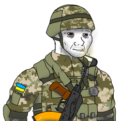 Ukrainian soldier wojak Meme Template