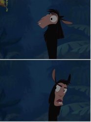 Realization Kuzco Meme Template