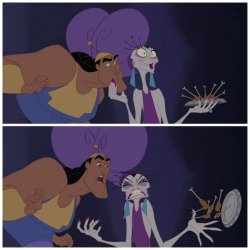 Yzma Scolding Kronk Meme Template