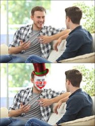 statist clown talk Meme Template