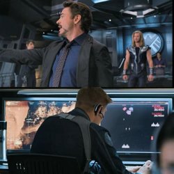 Tony stark galaga Meme Template