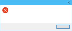 Windows 10 Error Message with one button Meme Template