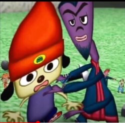 Parappa the Rapper with guru ant Meme Template