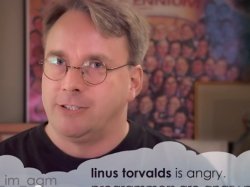 linus torvalds is angry Meme Template