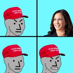 maga npc rage Meme Template