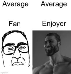 Average Fan vs Enjoyer Meme Template