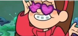 mabel wearing heart glasses Meme Template