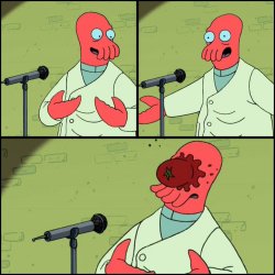 Zoidberg Stand-Up Meme Template