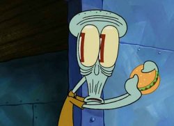 scared squidward Meme Template