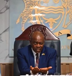 botswana president shocked holding diamond Meme Template