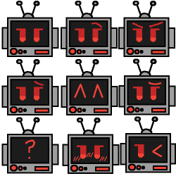 Retro expression sheet Meme Template