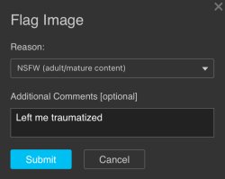 Left me traumatized image flag Meme Template