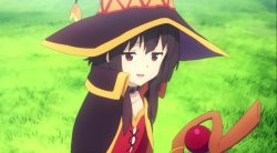 Megumin smiling Meme Template