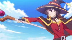 Megumin explosion wand Meme Template