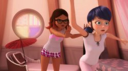 Alya Pushing Marinette Meme Template