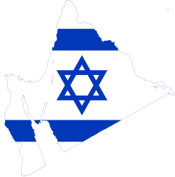 Flag map of Greater Israel Meme Template