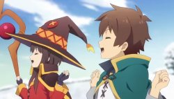 Megumin with Kazuma Meme Template