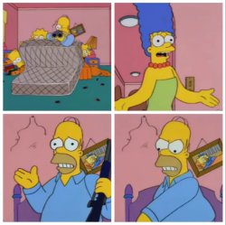 Homer Boogeyman Meme Template