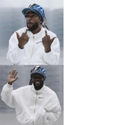 Kendrick Not Like Us no yes Meme Template