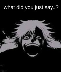What did you just say gojo Meme Template