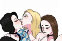 kissing girls Meme Template