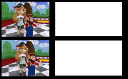 Mario and meggy drake meme Meme Template