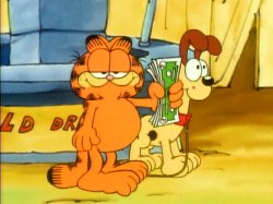 Garfield Money Meme Template