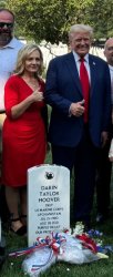 Trump Thumbs Up at a Grave Meme Template