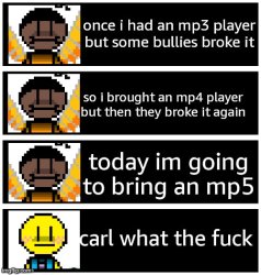 mp5 player Meme Template