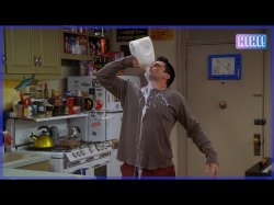 Joey drinking milk Meme Template