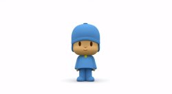 Pocoyo standing Meme Template