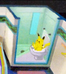 Pikachu in the toilet Meme Template