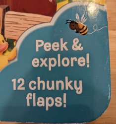 Peek and explore 12 twelve chunky flaps Meme Template