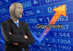 Giga Stonks Meme Template