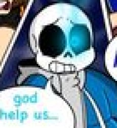 Sans saying "God help us" (pic got a bit suck sry for that) Meme Template