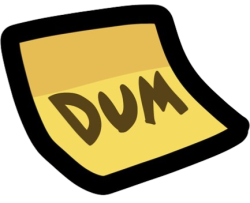 Dum Sticker Meme Template